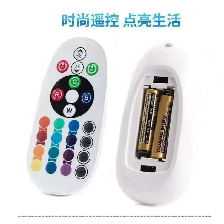 Sветодиодная лампа E27 RGB, 16 цветов + белый, пульт дистанционного управления 5W/10W/15W, дальняя дальность