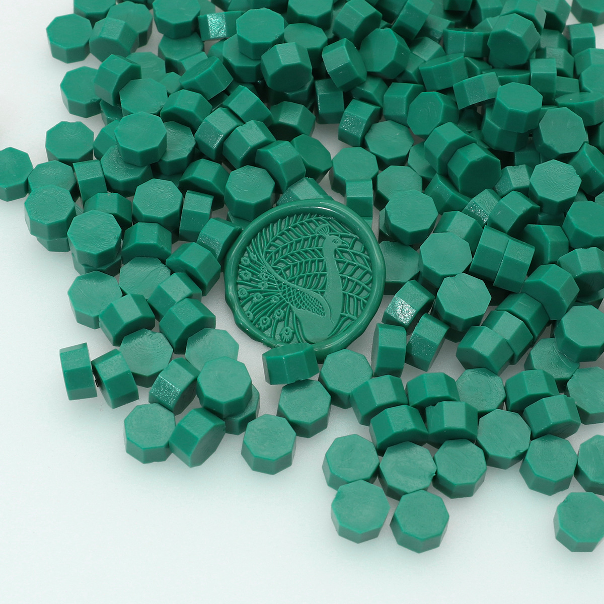 Perlas de cera de sellado octogonales Oucai, 500g, 131 colores, perlas de sellado de cera a granel, colores mixtos, baratas, perladas, una libra.