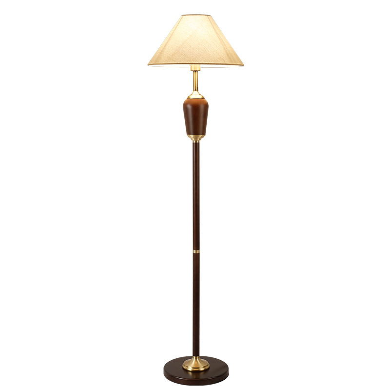 Lámpara de pie de estilo medieval, lámpara de mesa de noche para dormitorio, lámpara decorativa creativa personalizada con cubierta de tela para sala de estar, lámpara de pie para estudio 397L image 5