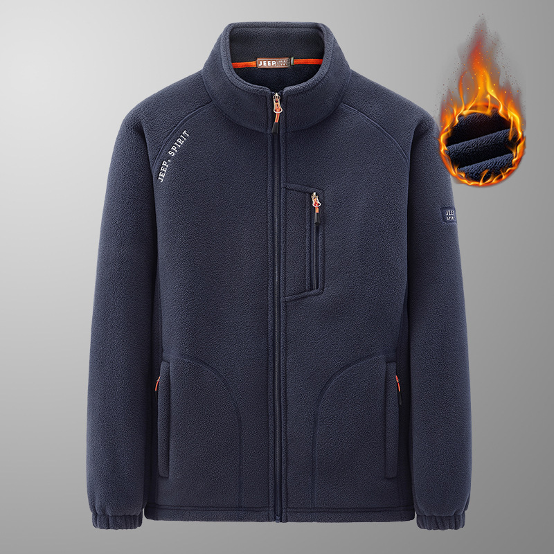 25 Years New Model Autumn and Winter Men's Fleece Jacket Sweatshirt Coat Loose Casual Inner Fleece Cardigan Top 25 Years New Model Autumn and Winter Men's Fleece Jacket Sweatshirt Coat Loose Casual Inner Fleece Cardigan Top