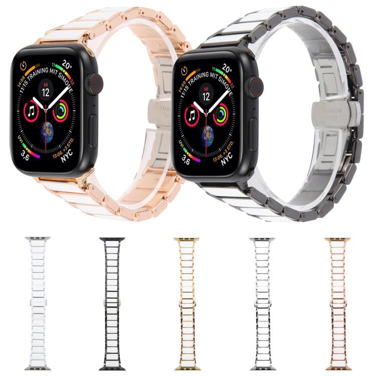 Correa de metal cerámica de 18mm para Apple Watch 42mm / 41mm / 40mm / 38mm / App