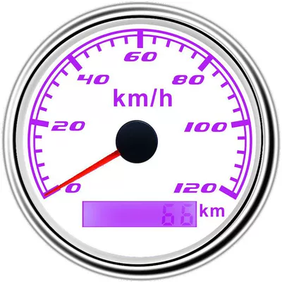 85mm Motosiklet Sürətölçən Su Keçirməyən GPS Sürətölçən Mühəndislik Yük Maşını