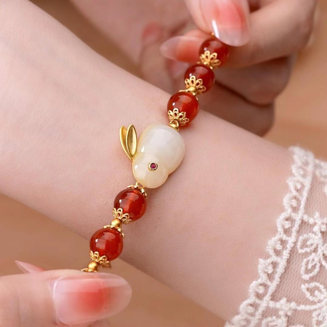 Retro Rabbit Alloy Womenu0027S Bracelets