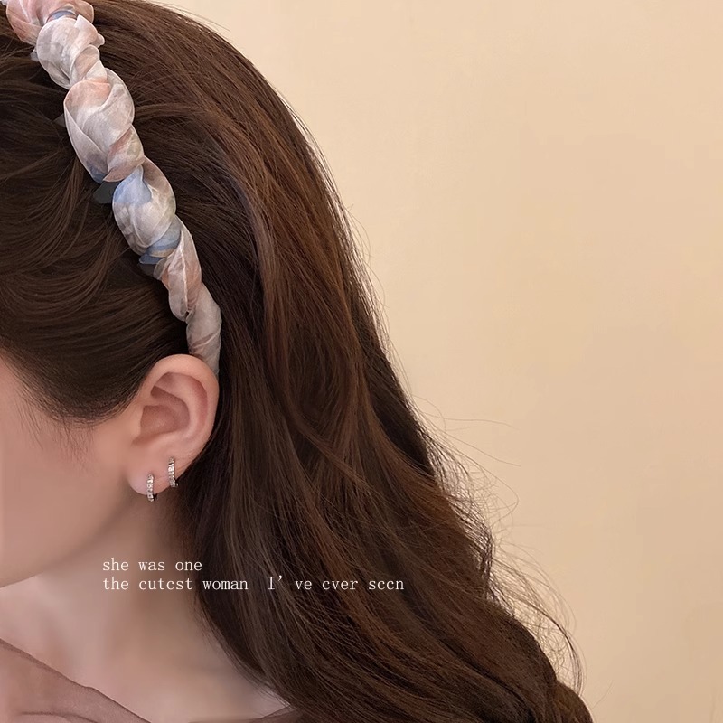 Hair Band Women's 2025 New Daily Wear High-end Foreign-style Fashion All-match Face Wash Non-slip Super-looking Headband