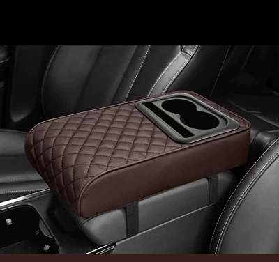 rest car interior, Armrest box pad - dark-brown