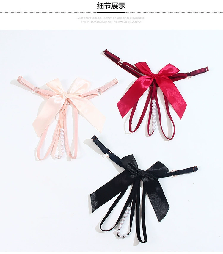 长夜漫漫 Sexy underwear hot and beautiful buttocks for girls with hollowed-out sex adjustable large size thong 3071