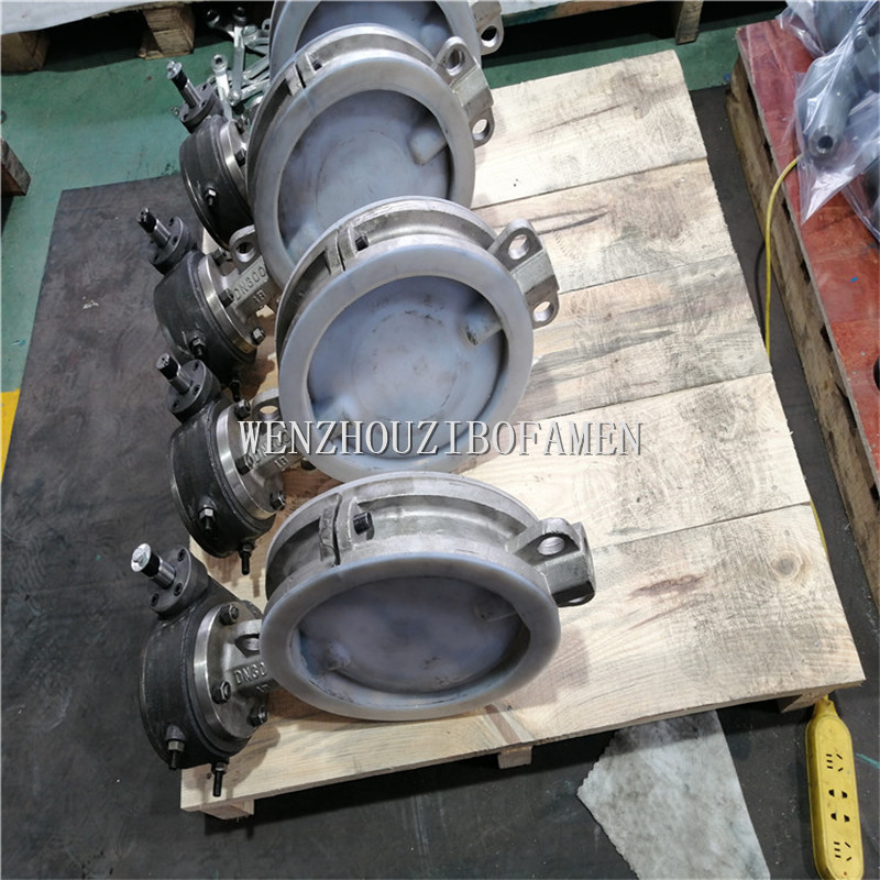 衬PTFE四氟蝶阀 D371F46-10RL D371F46-16RL 不锈钢衬四氟蝶阀