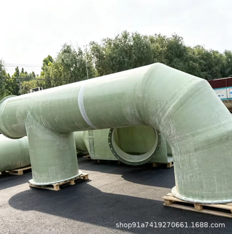 Large diameter fiberglass pipeline for municipal deodorization, drainage, ventilation, and sewage. B
