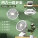Clip-on small fan student dormitory bed night light clip fan office desktop usb charging clip light cross-border