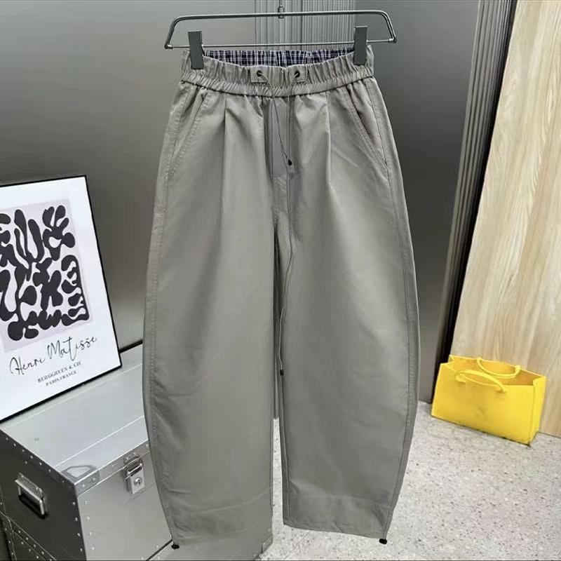 欧货原版高品质大码秋新高街风格宽松版型弯刀直筒阔腿裤男休闲裤