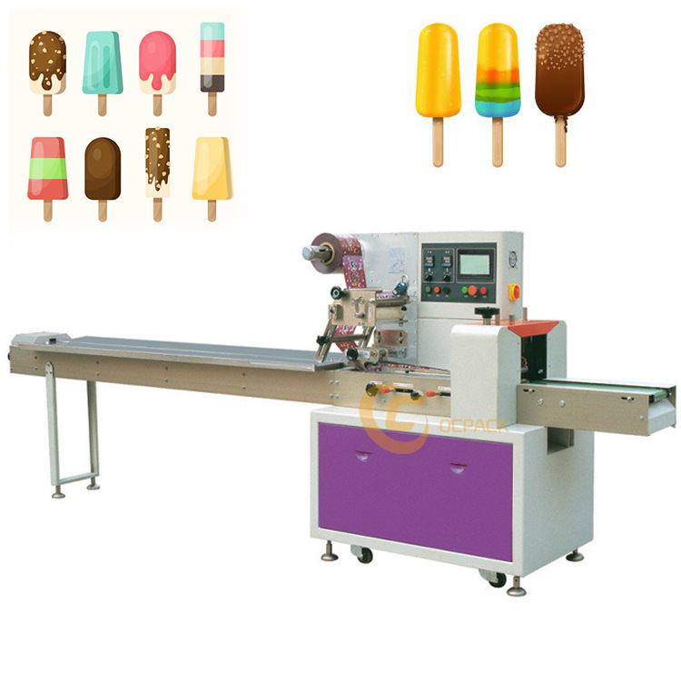 冰淇淋冰棒包装机 全自动枕式标配主机数显屏幕打码充气装置