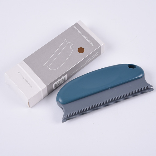 Hair removal brush pet soft rubber teeth comb hair remover soft silicone three-color dehairing brush clothing dust remover