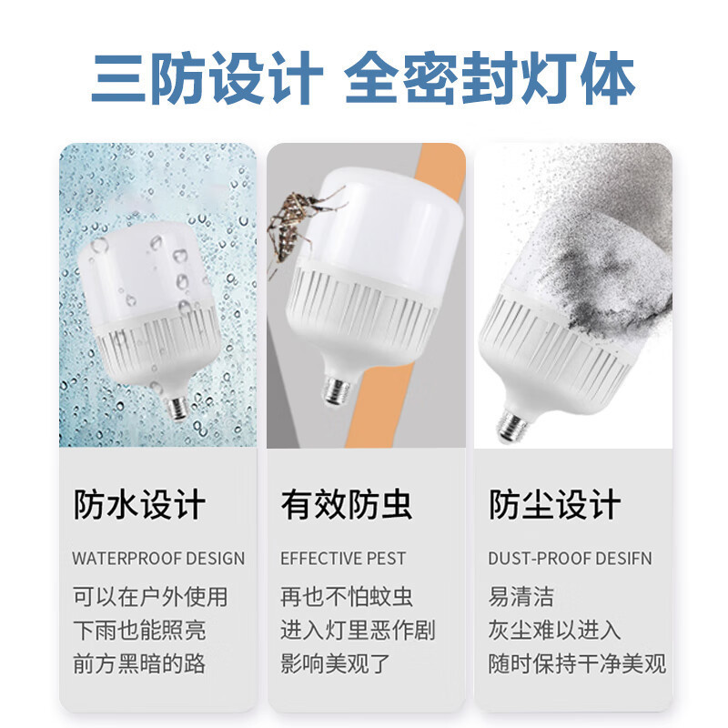 跨境批发led灯泡超亮e27螺口节能灯大功率专用仓库家用球泡照明灯|undefined