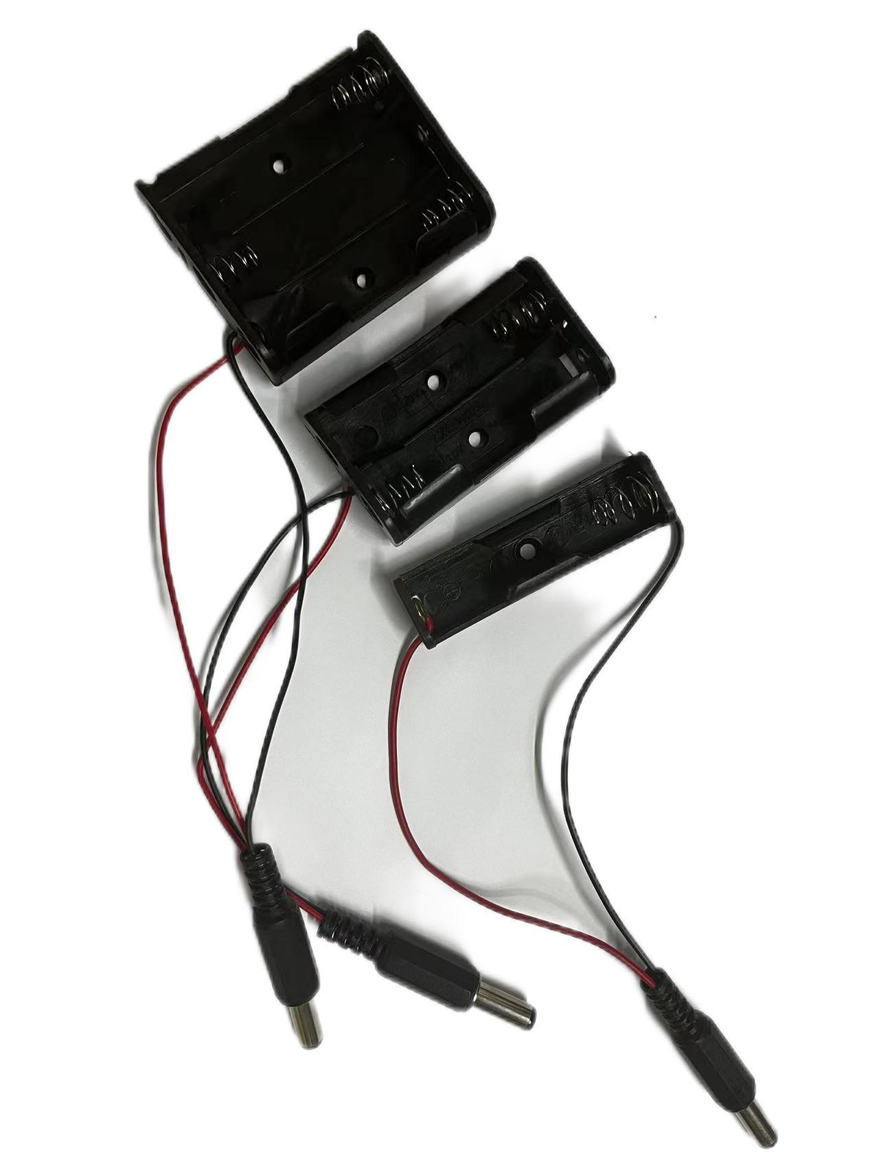 AA*1 AA*2 AA*3 AA*4 5号电池盒 带DC2.1头电源插头不带盖 电池座