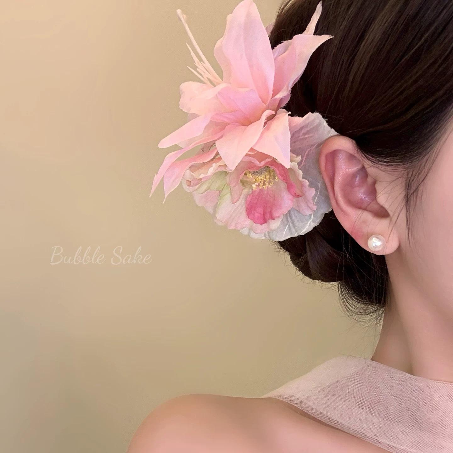 15# pink lily hairpin