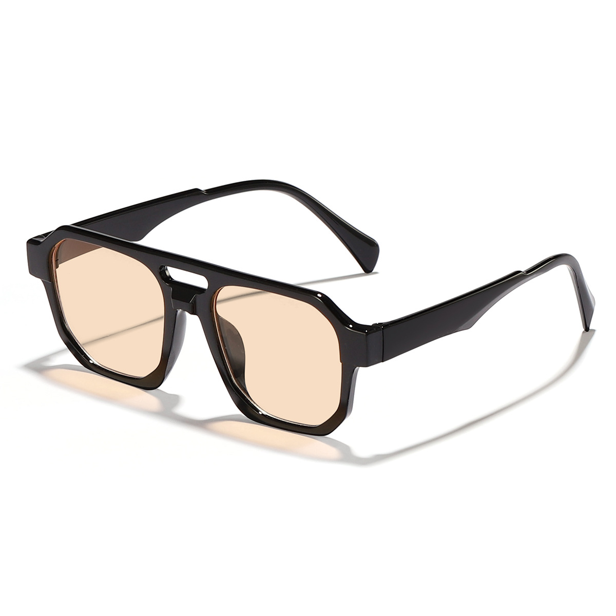 2024 nuevo doble haz caja personalizada punk tecnología futuro sentido gafas de sol al aire libre desgaste esencial sol sombra gafas de sol