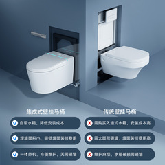 Wall-mounted smart toilet Wall-hung automatic bidet smart toilet Jinbaisheng Bathroom G14