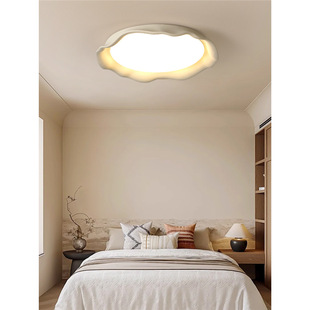 Full Spectrum Japanese Style Silent Style Bedroom Ceiling Lamp Creative Simple French Cream Style Small Living Room Room Study Lamp