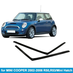 Suitable for Mini Mini Cooper R50 R53 02-06 Rain Shield Side Window Deflector Rain Eyebrow Thickened Version