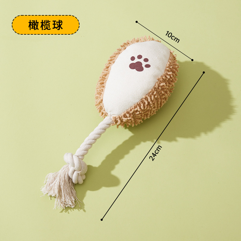 Pet Sound juguete resistente al desgaste resistente a la rotura perro resistente a la mordedura juguete molar Limpieza de dientes de dibujos animados animales suministros para mascotas