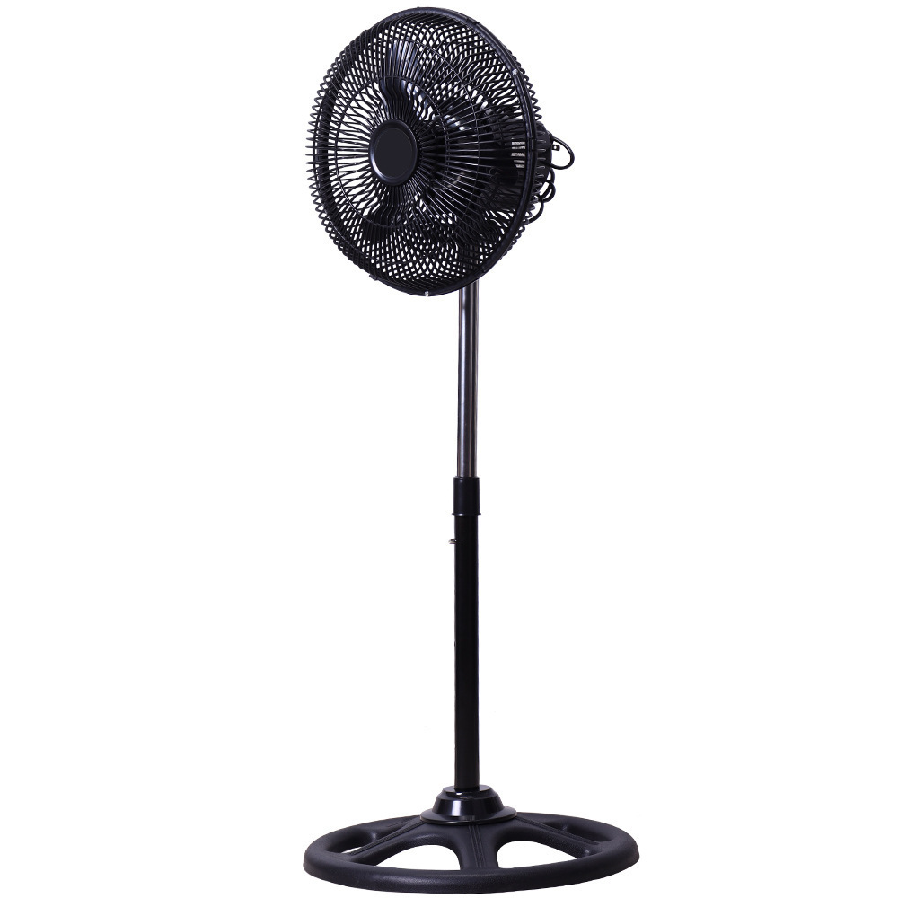 Fabricantes al por mayor de 10 pulgadas ventilador de piso para niños cubierta de malla de plástico hogar ventilador silencioso negro comercio exterior