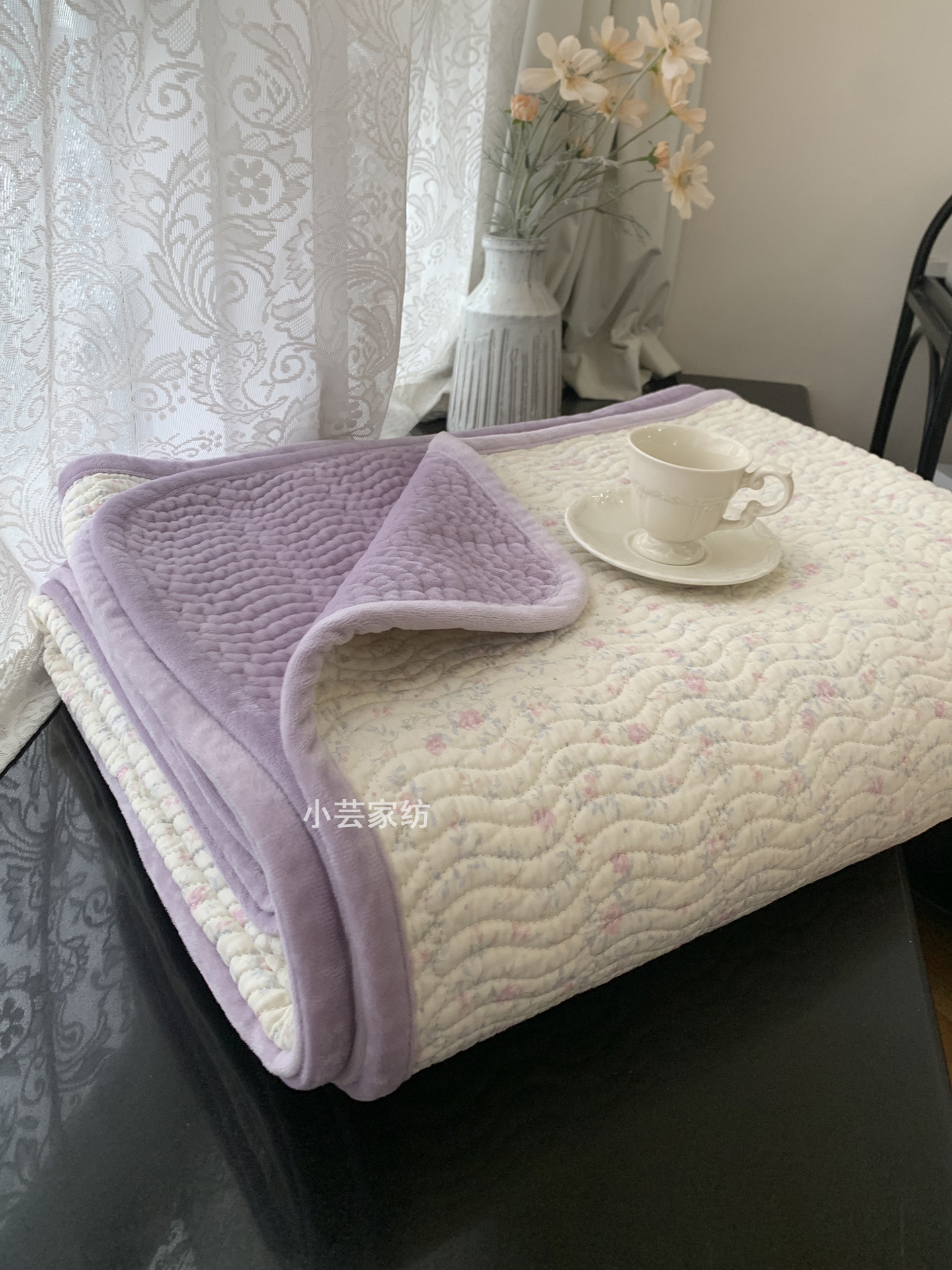 Double-Sided Pure Cotton, One Side Velvet and One Side Cotton Bed Cover, Baby Velvet Blanket, Thickeneded Bed Sheets, Quilted Cotton and Velvet Quilted Cotton