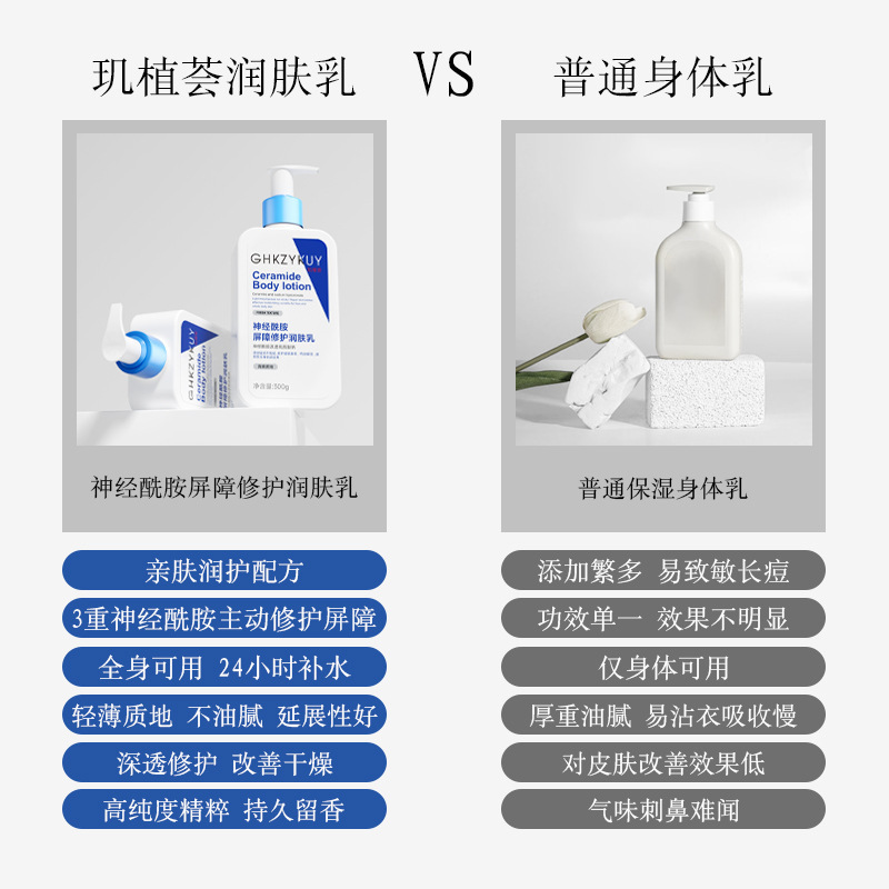 玑植荟神经酰胺屏障修护润肤乳提亮肤色补水滋润身体保湿去干皮|undefined