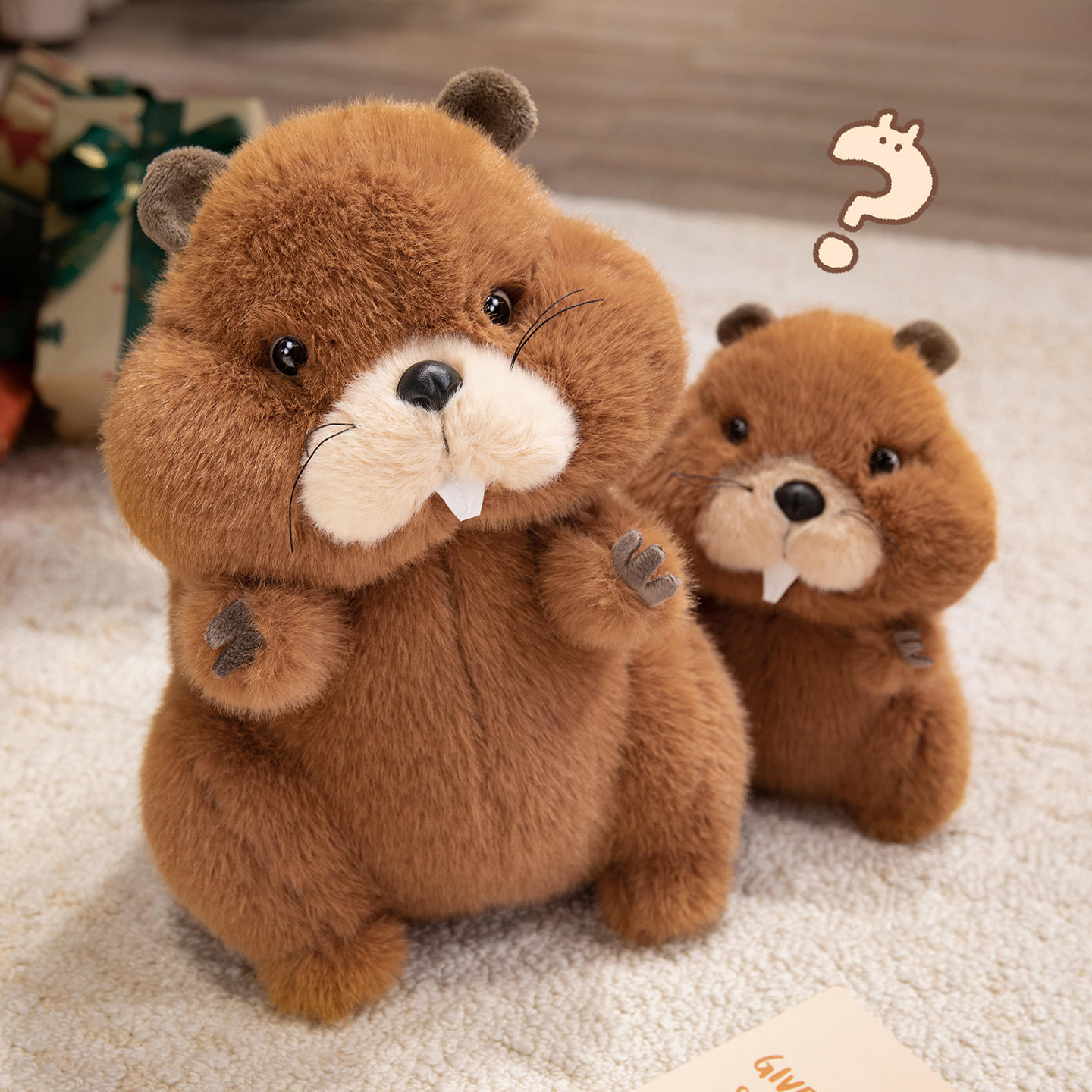 Muñeco de Peluche de Marmota de Felpa Decorativo para Regalo