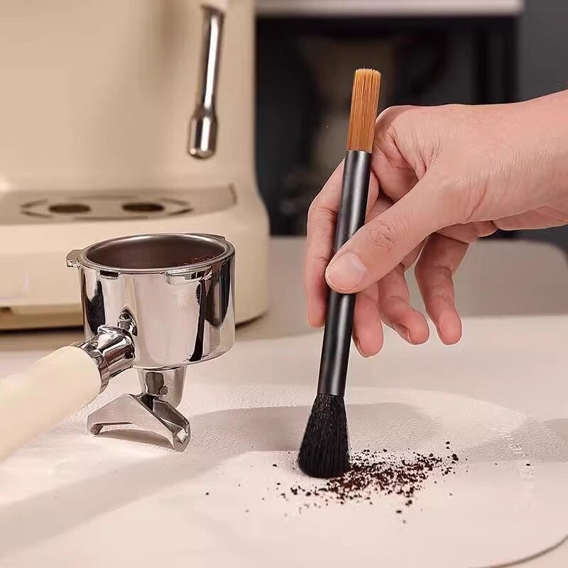 Coffee Grounds Cleaning Brush, Bar Counter Coffee Grounds Cleaning Brush, Coffee Grinder, Espresso Machine Brewing Head Cleaning Brush