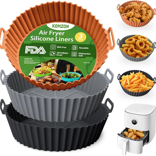 Air fryer baking tray silicone mat Food grade silicone baking mat Square round air fryer silicone baking tray