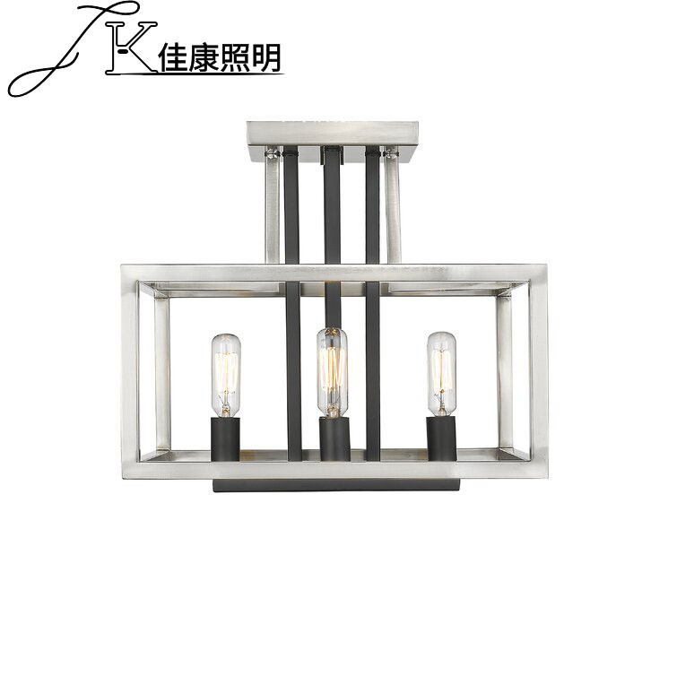 Cross-border exclusive for Amazon American chandelier farmhouse country style restaurant kitchen island geometric iron lamps wholesale