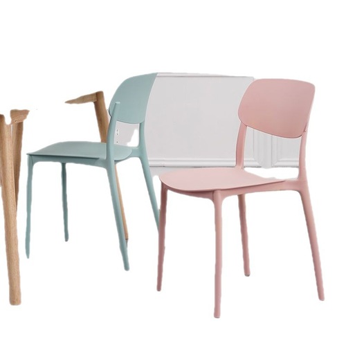 北欧设计家用餐椅塑料椅子现代简约经济型靠背凳子网红食堂靠背椅