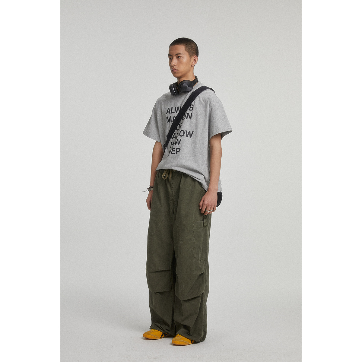 OUSWE China-Chic washed used overalls men's loose and versatile straight casual trousers deck pants RK67_voghion.com
