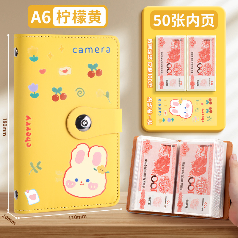 新しい現金貯金帳は、現金収納袋、マネークリップ、マネーブック、収納ブック、収納バッグ、大容量を収納できます。