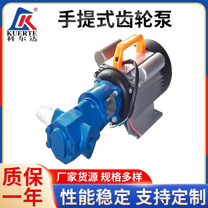 小型油泵厂家直销WCB型手提式齿轮泵使用方便输油泵可移动齿轮泵
