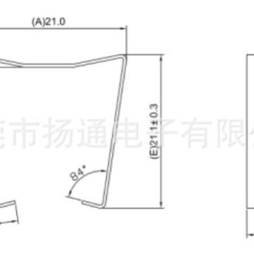 EF20变压器钢夹 铁夹钢夹Clip卡子工厂供应无底手柄