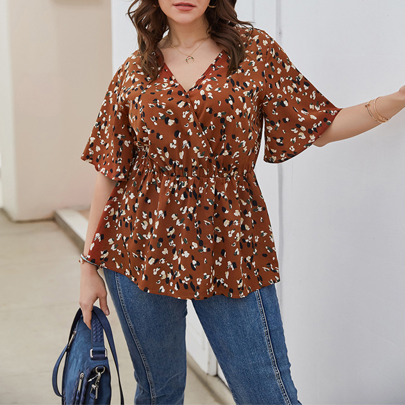 large size waist new sexy chiffon shirt NSQH37479