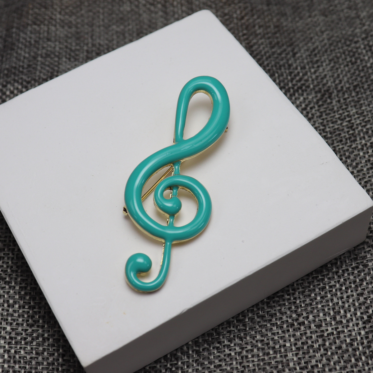 Original Academy Style Multicolor Handmade Enamel Notes Music Student Brooch Corsage Clothing Accessories