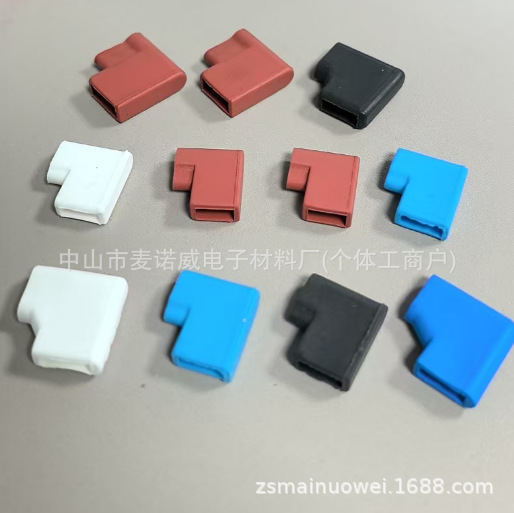187旗形阻燃硅胶护套 250旗形护套 硅胶阻燃护套 187硅胶护套 端
