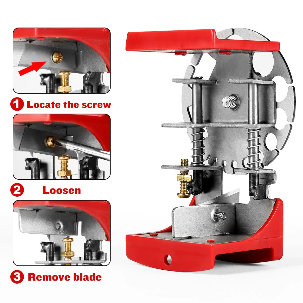 Handheld Cable Stripper — Manual Wire Stripper with Replaceable Blades, Plastic/Metal Disc Options