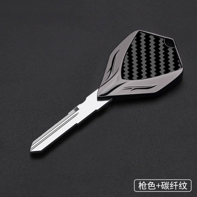 Yamaha YBR125 YBR150 – Motorcycle Key - gunmetal-color-carbon-fiber-pattern-ymh-26