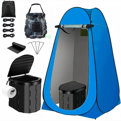 Long-Distance Travel, Highway Self-Driving – Kempinq və səyahət - single-14m-window-blue-hook-type-black-toilet-camouflage-bath-bag