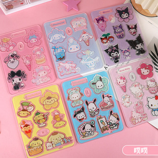 Acrylic patch wholesale keychain mobile phone case DYI accessories cartoon animation formulation factory direct sales