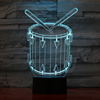 Musical instruments, night light, colorful guitar, battery for bedroom, 3D, gradient, Birthday gift