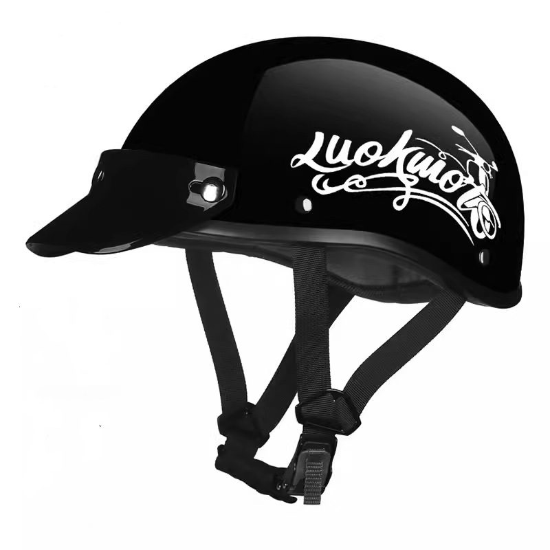 밝은 검은 오토바이