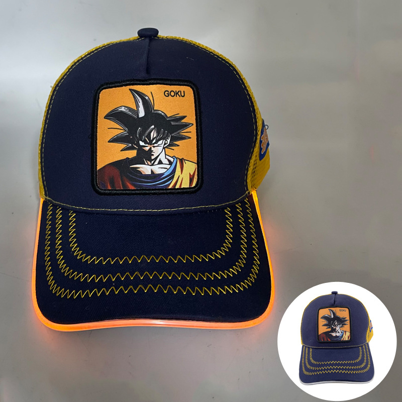 Gorra de béisbol LED para correr de noche protección solar estilo unisex gorra brillante para fiestas bares y baile callejero