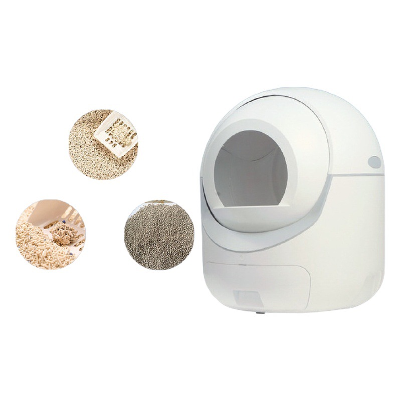 Hay una aplicación para mascotas caja de arena automática para gatos Catbox completamente cerrado WIFI disponible caja de arena inteligente para gatos