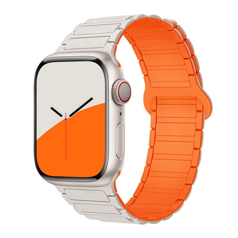 Aplicable Apple Watch S10 correa iWatch9 silicona magnética applewatch8 correa Ultra SE para hombres y mujeres
