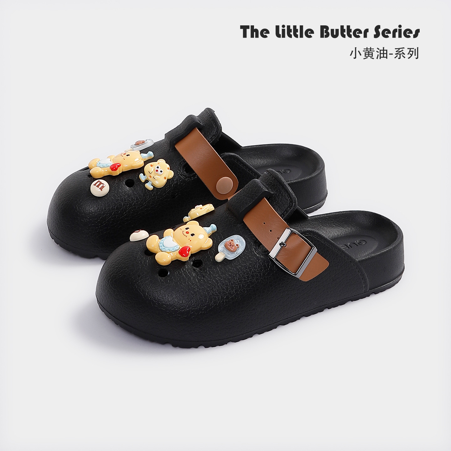 Pantofi Croc de desene animate pentru femei, vara 2025, EVA, cu talpă groasă, EVA, cu talpă groasă, Baotou, papuci comozi anti-alunecare pentru femei