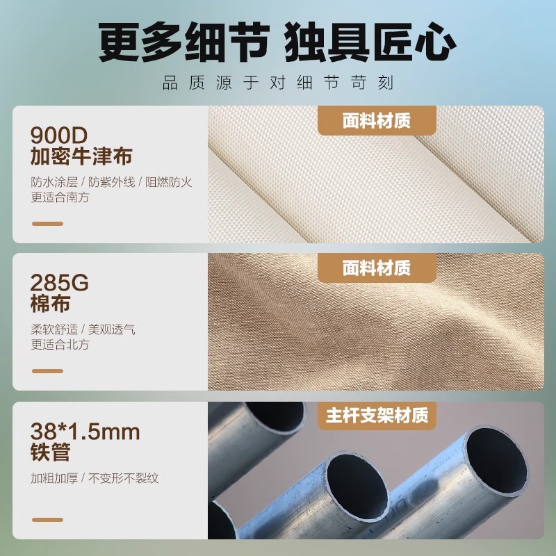 Camping al aire libre mochila tienda de circo gran lluvia octogonal lujosa tienda de algodón